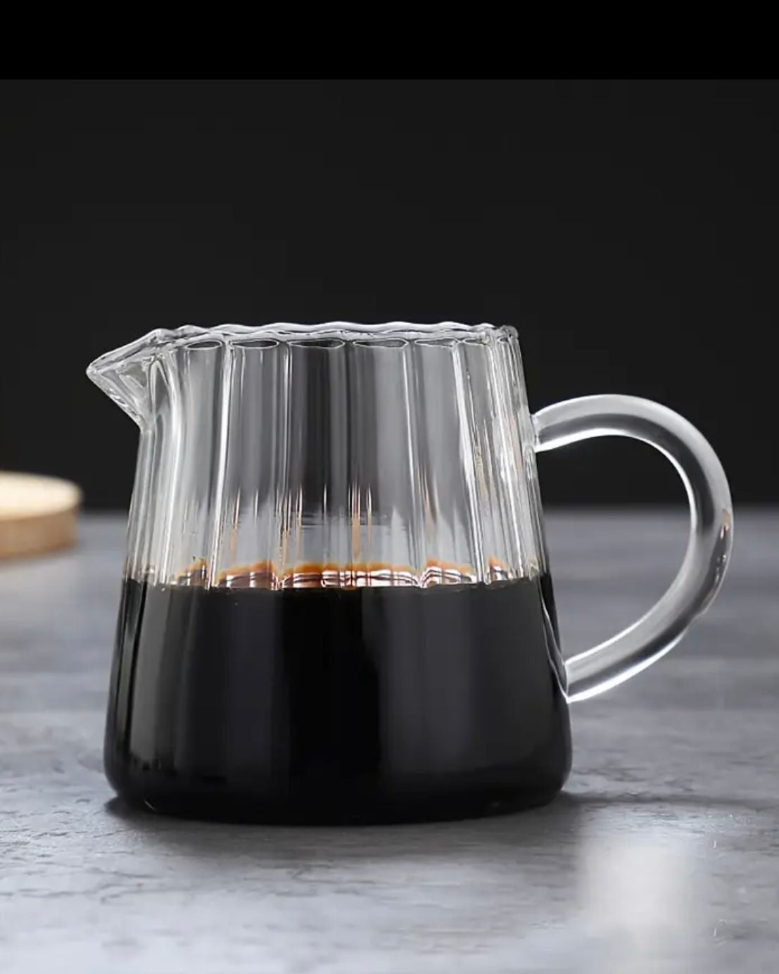 Mini Ribbed Glass Jugs