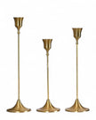 Antique Brass Effect Taper Candlestick