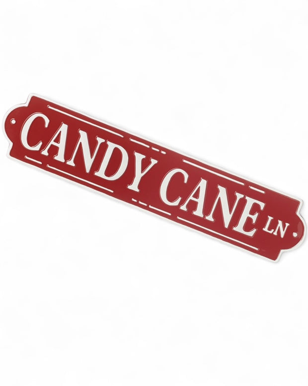 Candy Cane Lane Sign