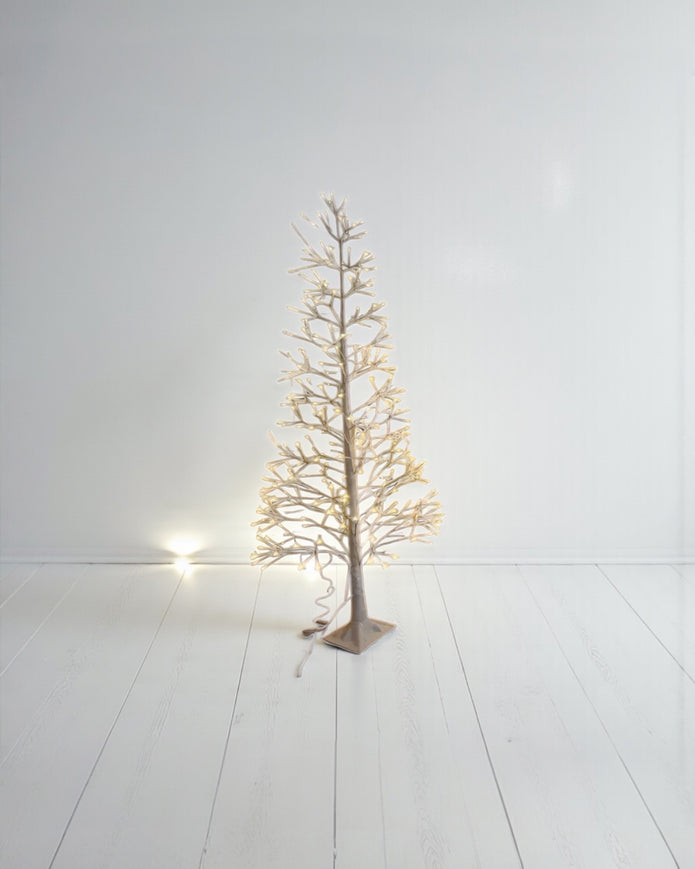 LED Light Up White Twig Christmas Tree