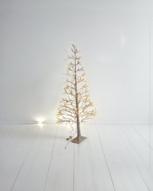 LED Light Up White Twig Christmas Tree