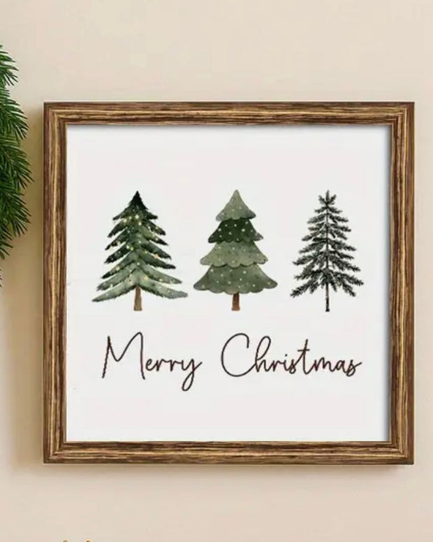 Wooden Sign - Merry Christmas