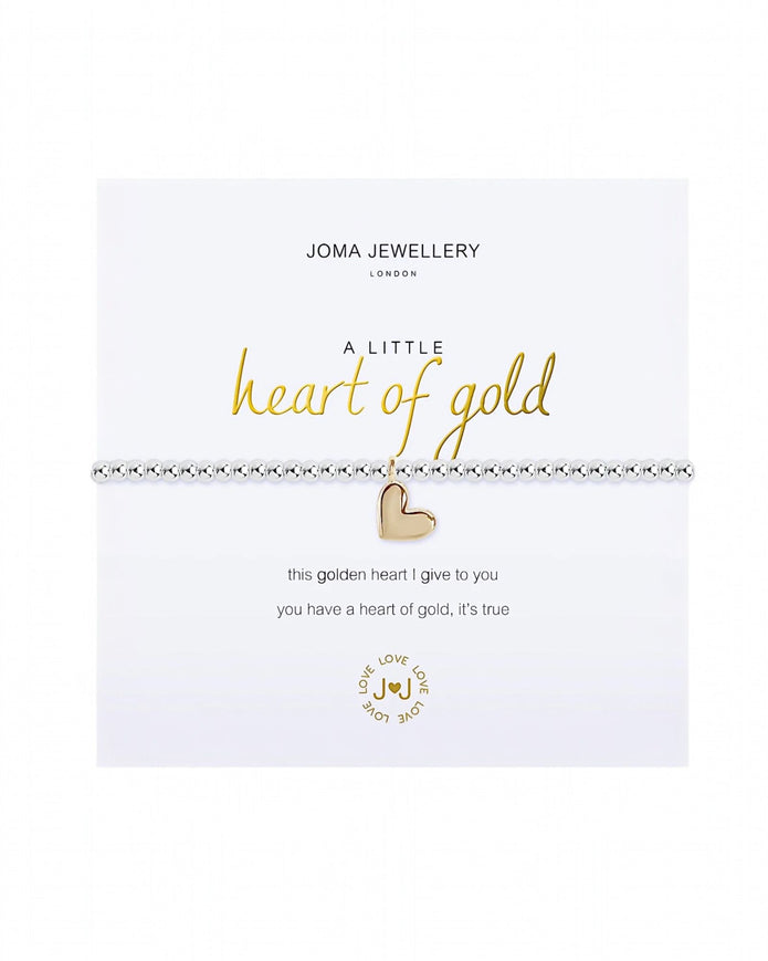 Joma Jewellery, A Little Heart Of Gold Bracelet