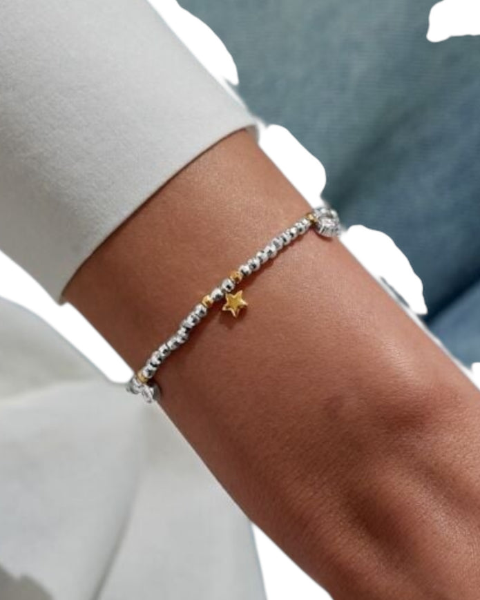 Joma Jewellery, A Little One In A Million Silver & Gold Plated Bracelet