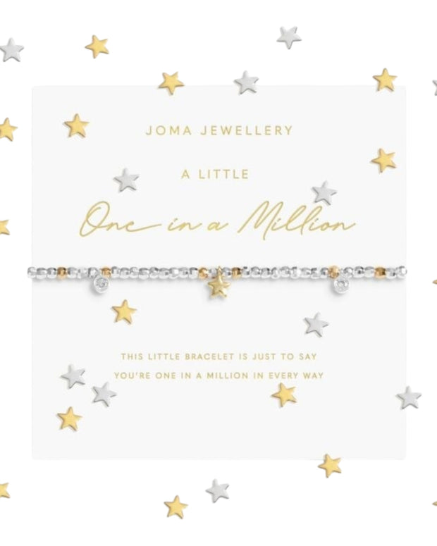 Joma Jewellery, A Little One In A Million Silver & Gold Plated Bracelet