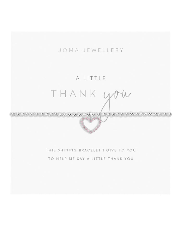 Joma Jewellery, A Little Thank You Silver Bracelet