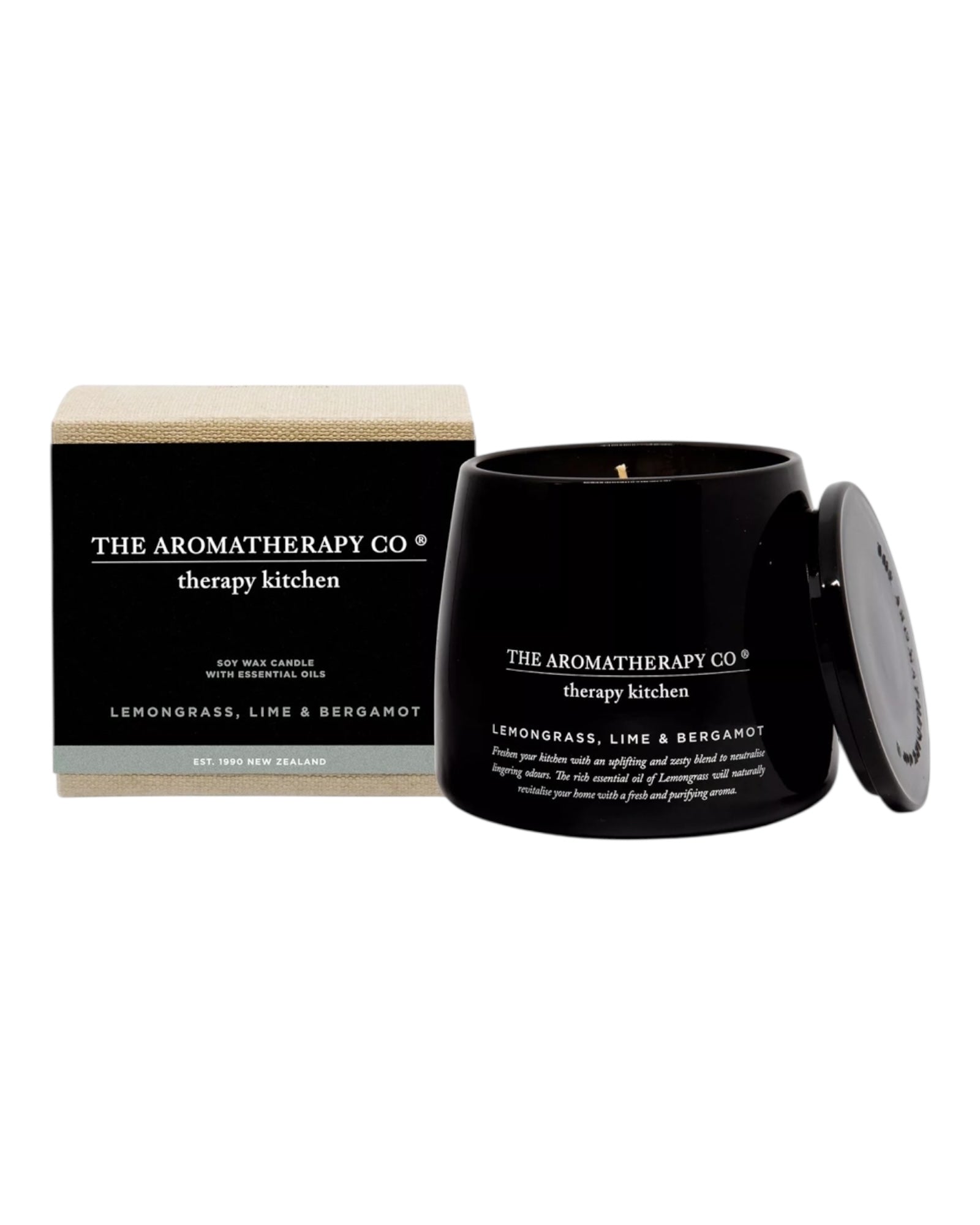 The Aromatherapy Candle Company - Lemongrass, Lime & Bergamot