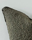 Olive green square Sofia boucle cushion cover by Ellenvale Trade, soft furnishings with textured fabric for home decor.
