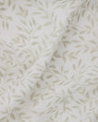 Riva Home yard leaf patterned natural woven sheer voile curtain panel hanging with soft, flowing fabric for home decor.