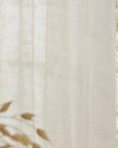 White woven sheer voile curtain panel by Riva Home, lightweight and soft, perfect for elegant window soft furnishings.