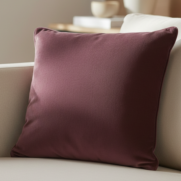 Luxe Velvet Burgundy Cushion Cover