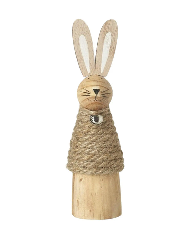 Wooden Rope Bunny Rabbit - Lulu Loves Home Lulu Loves Home 