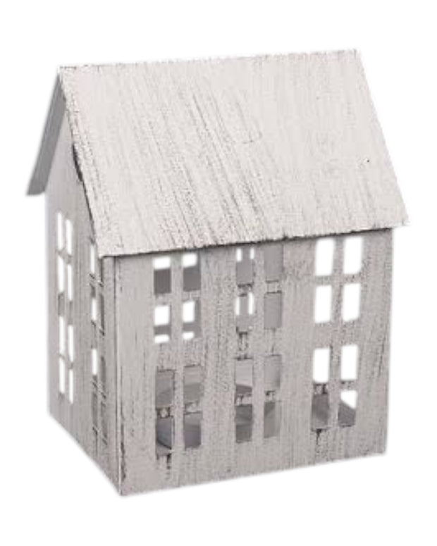 Rustic Metal Tealight House