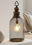 Heaven Sends LED light-up metal mesh lantern for indoor and outdoor lighting, showcasing a decorative, illuminated lantern design.