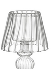 Glass lampshade tealight holder for home décor, featuring a clear, elegant design from Heaven Sends.