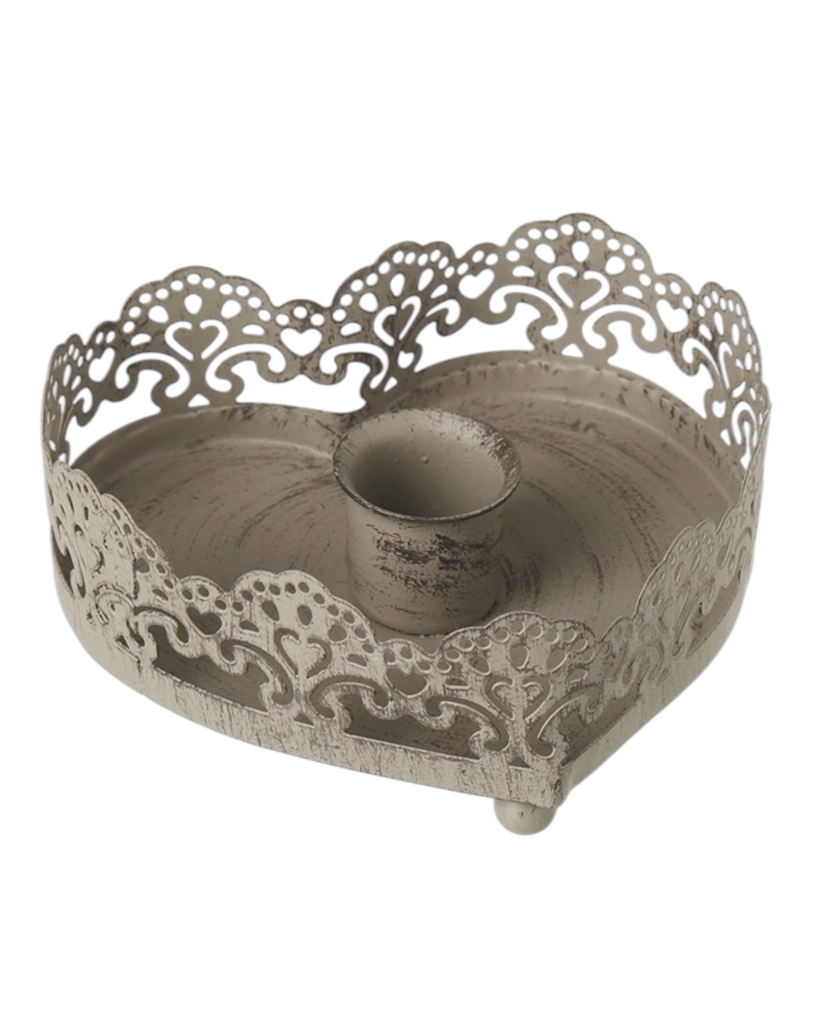 Metal heart candle holder from Heaven Sends, a stylish home décor piece with a heart-shaped design for cozy ambiance.