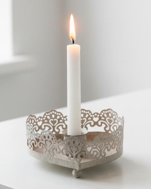 Metal Heart Candle Holder from Heaven Sends for home décor, featuring a decorative heart-shaped design and sturdy metal construction.