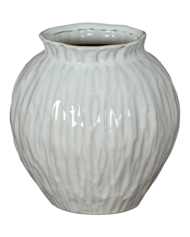 Numa Round Glazed Vase