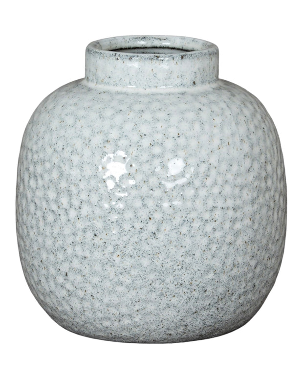 Cairn Small Round Dimple Glazed Vase