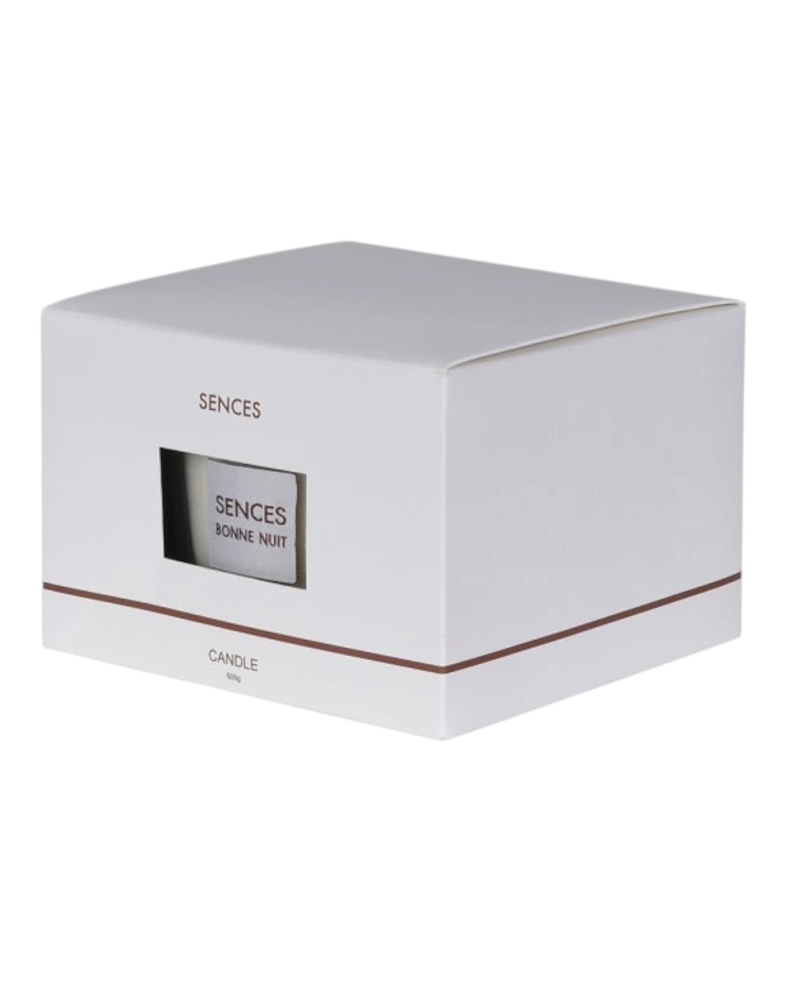 Coach House Sences Bon Nuit white 4-wick lidded candle with elegant design and decorative label, perfect for cozy ambiance.