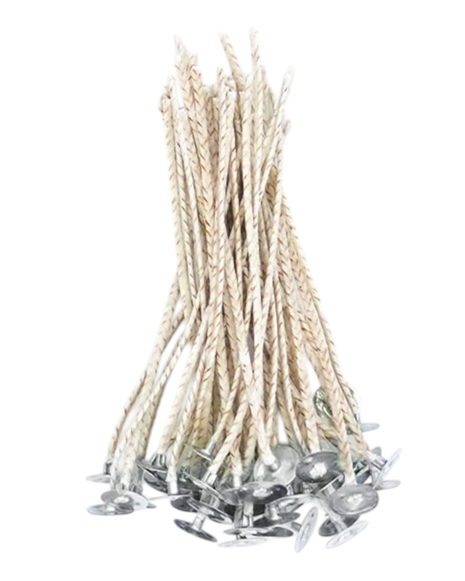 Set of 50 Candle Sand Replacement Wicks for home fragrance from Starlight Express, showing the wicks ready for candle making.