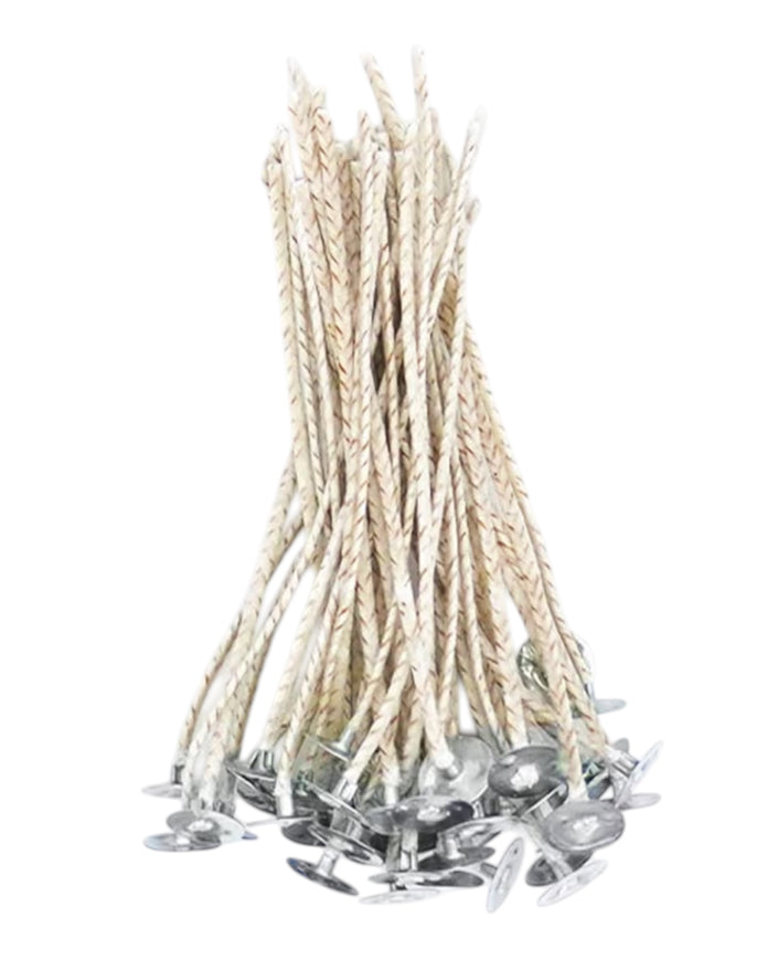 Set of 50 Candle Sand Replacement Wicks for home fragrance from Starlight Express, showing the wicks ready for candle making.