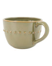 Olive Green Organic Beaded Mug