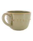 Olive Green Organic Beaded Mug