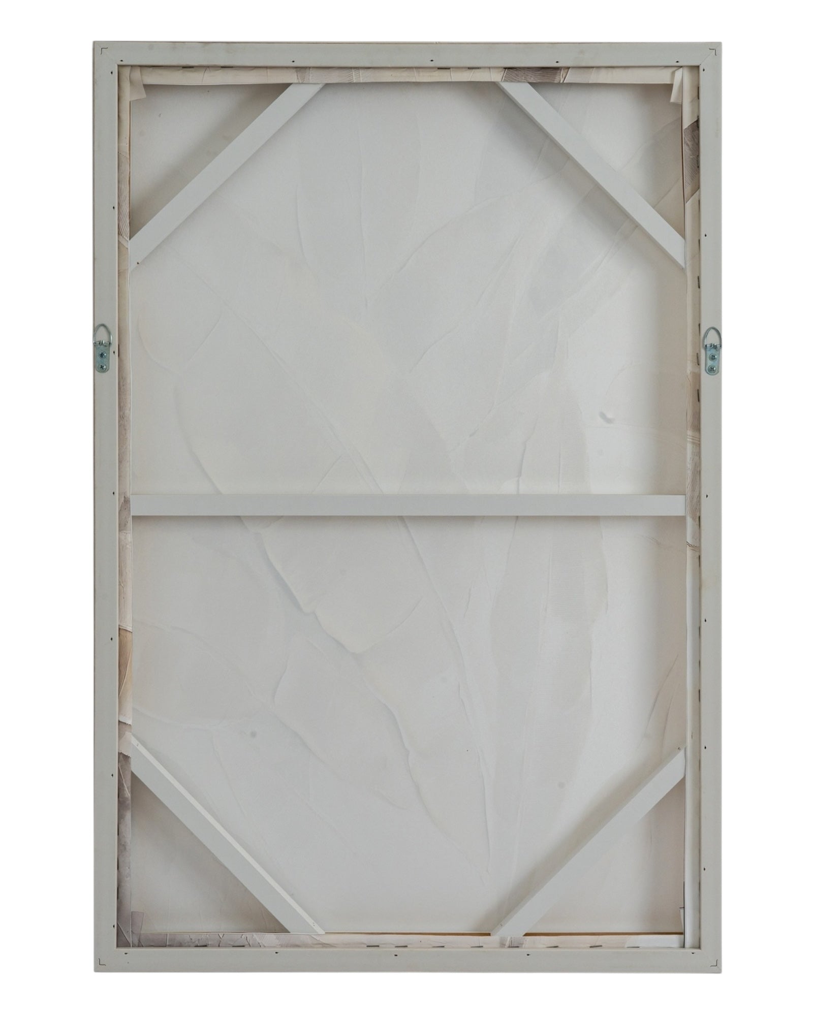 Folira Large Neutral Feather Picture In Frame