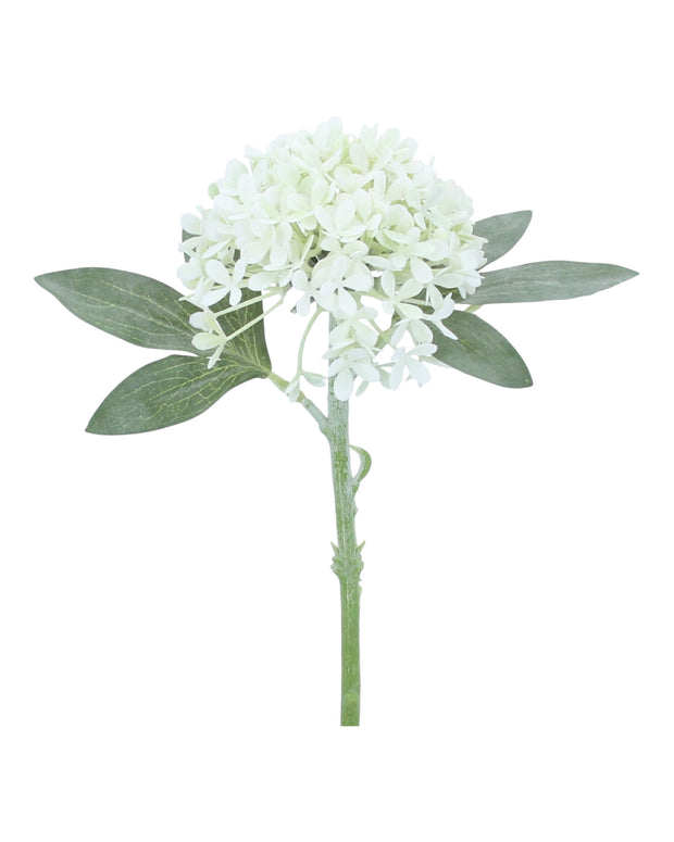 White Mini Hydrangea Stem