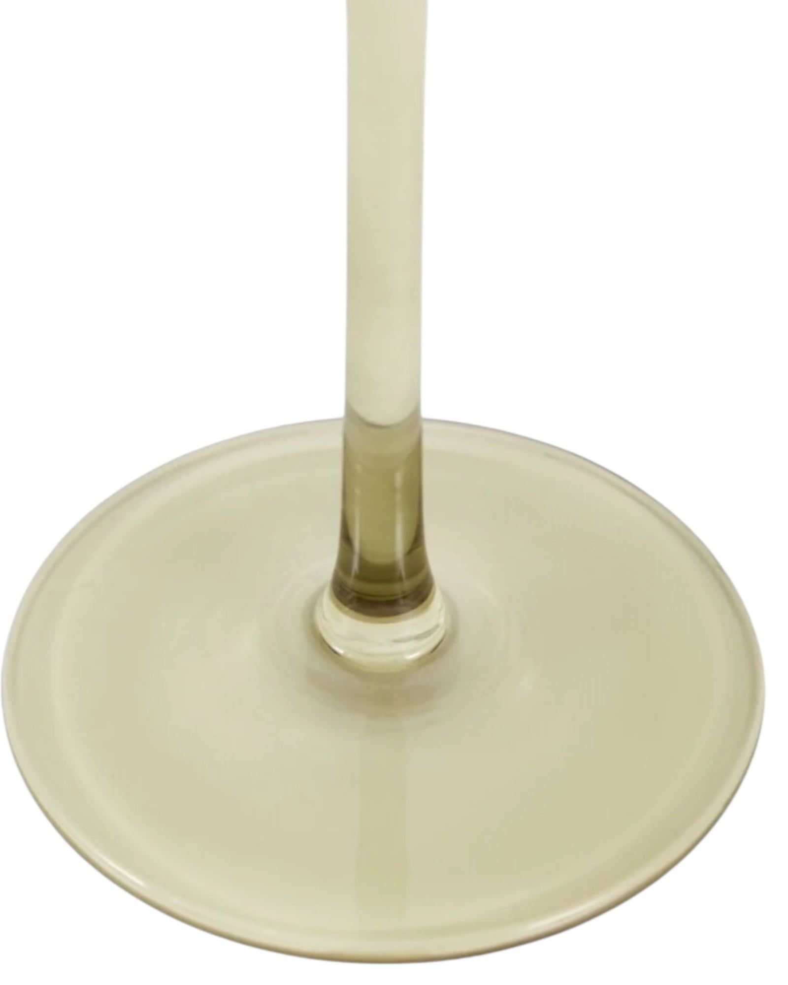 Smokey Green ChampagneFlute Glass