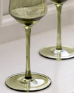 Smokey Green ChampagneFlute Glass