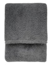 Charcoal Grey Teddy Throw Blanket