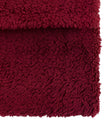 Burgundy Teddy Throw Blanket