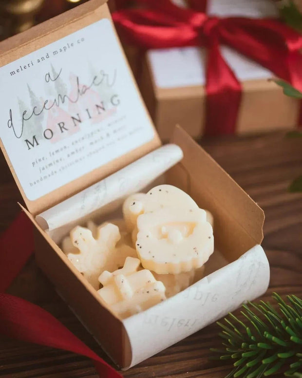 Christmas Shaped Soy Wax Melts Box - Christmas Cookie and Cherry Jam