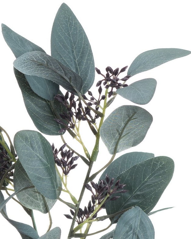 Artificial Seaded Eucalyptus Stem from Hill Interiors, showcasing realistic green eucalyptus leaves with seeded accents in a natural arrangement.