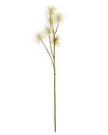 Artificial Classic Cream Xanthium stem from Hill Interiors, showcasing realistic cream-colored plant with textured leaves in a natural display.