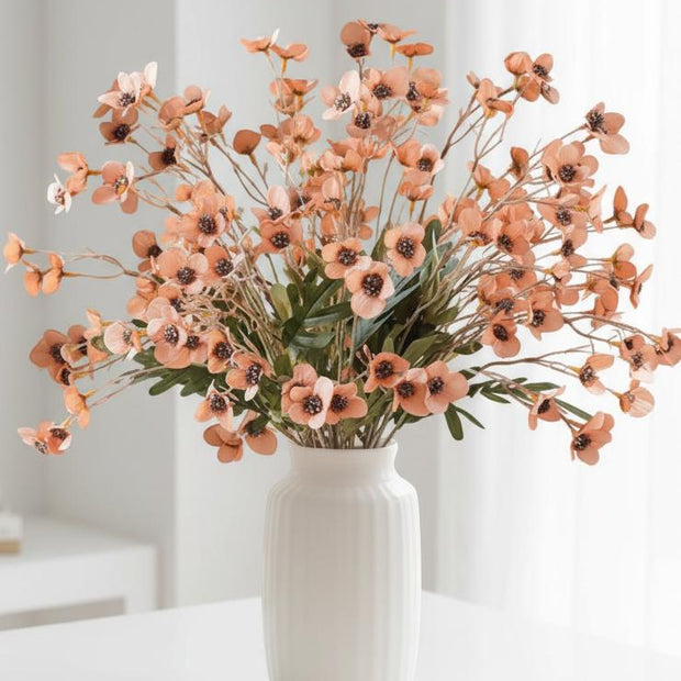 Artificial Daisy Flower Stem in bright orange, from Starlight Express, showcasing realistic synthetic plant with vibrant blossom.