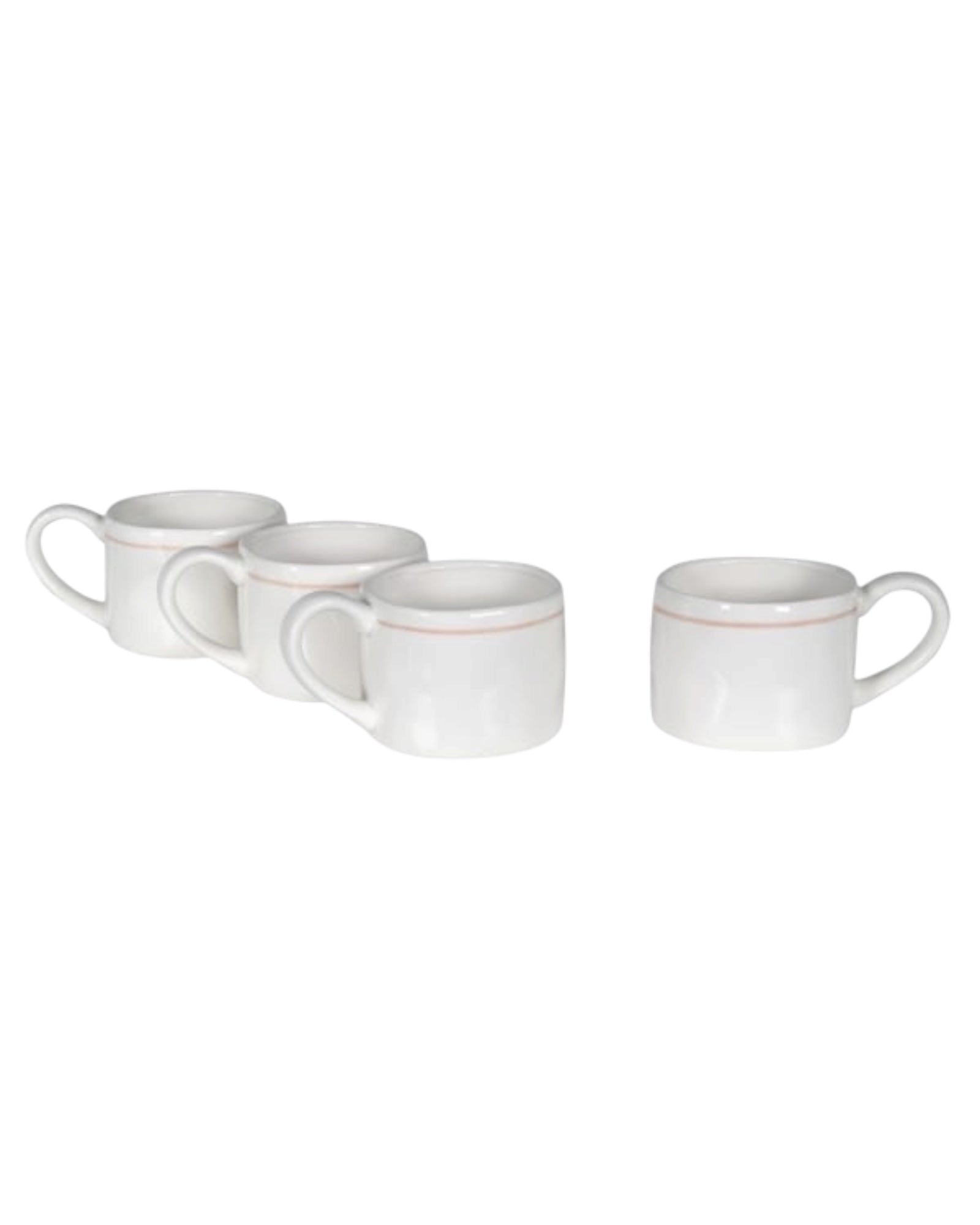 White organic Delilah mug from Coach House, ceramic kitchen and dining mug with a smooth finish and ergonomic handle.