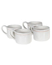 White organic Delilah mug by Coach House, ceramic kitchen and diningware with a smooth, glossy finish and comfortable handle.