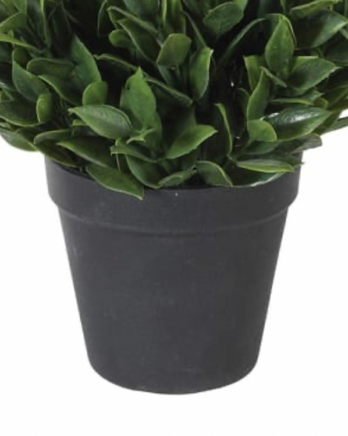 Artificial potted Bay plant from Coach House, lush green faux plant in a decorative pot, perfect for indoor decor.
