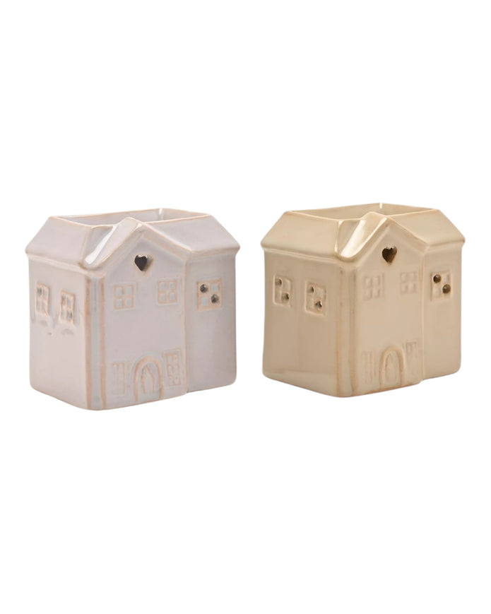 Small Ceramic House Wax Burner