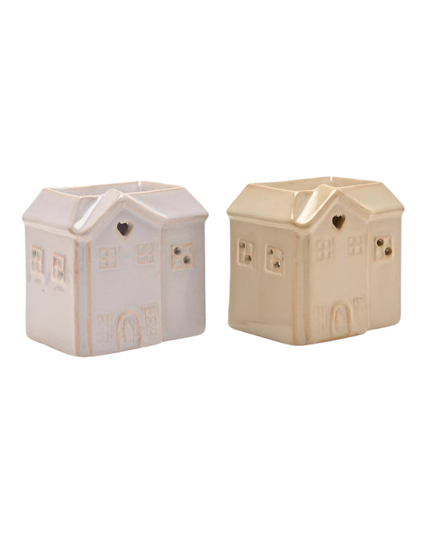 Small Ceramic House Wax Burner