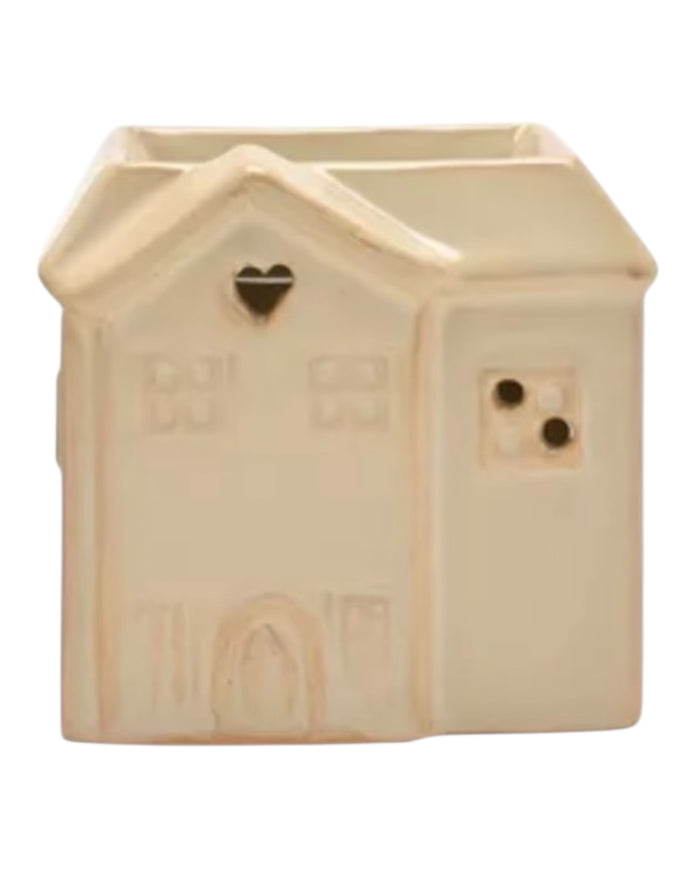 Small Ceramic House Wax Burner