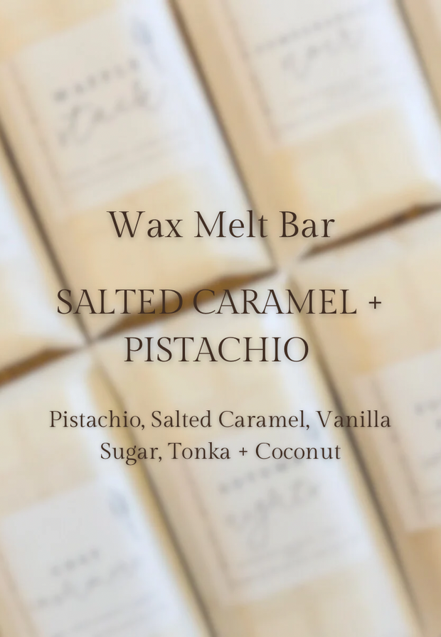 Scented Wax Melt Snap Bar - Salted Caramel and Pistachio