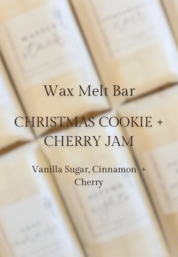 Scented Wax Melt Snap Bar - Christmas Cookie and Cherry Jam