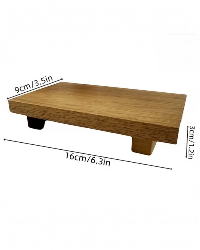 Small wooden riser tray from Starlight Express, ideal for kitchen and dining display or serving arrangements.