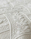 Cream Luxury Linen Bed Runner Quilt