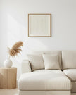 Alta White Feather wall art in a frame by Hill Interiors, featuring delicate white feathers for elegant home decor.