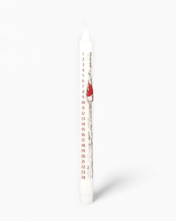 White Gonk Advent Candle